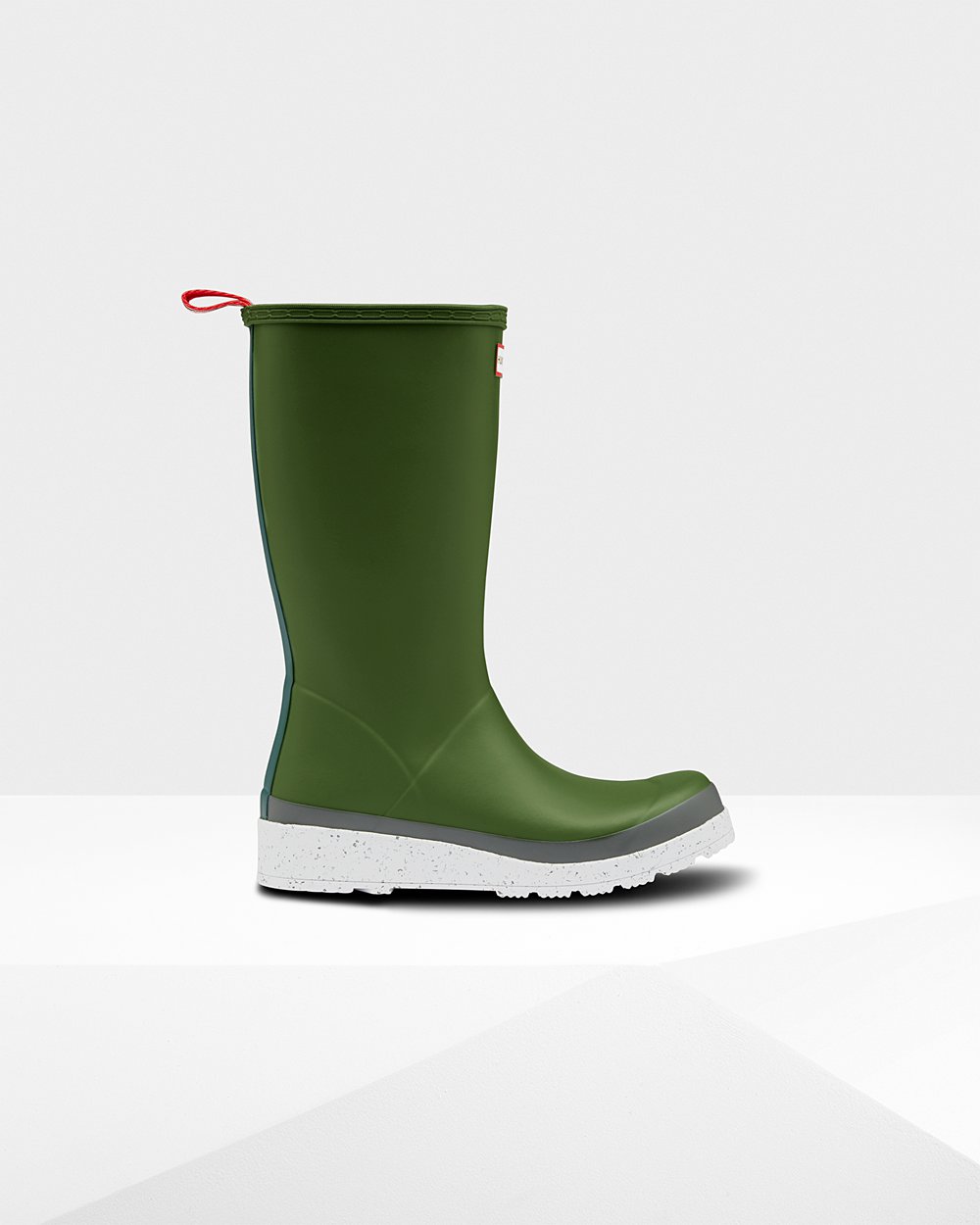 Women Hunter Original Tall Speckle Rain | Play Boots Green/White | NZ-58136-NMSX